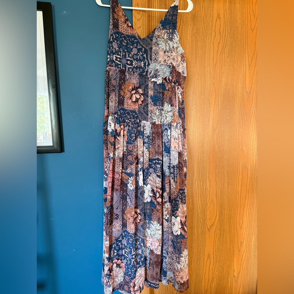 NWT Maurice’s floral chiffon maxi dress